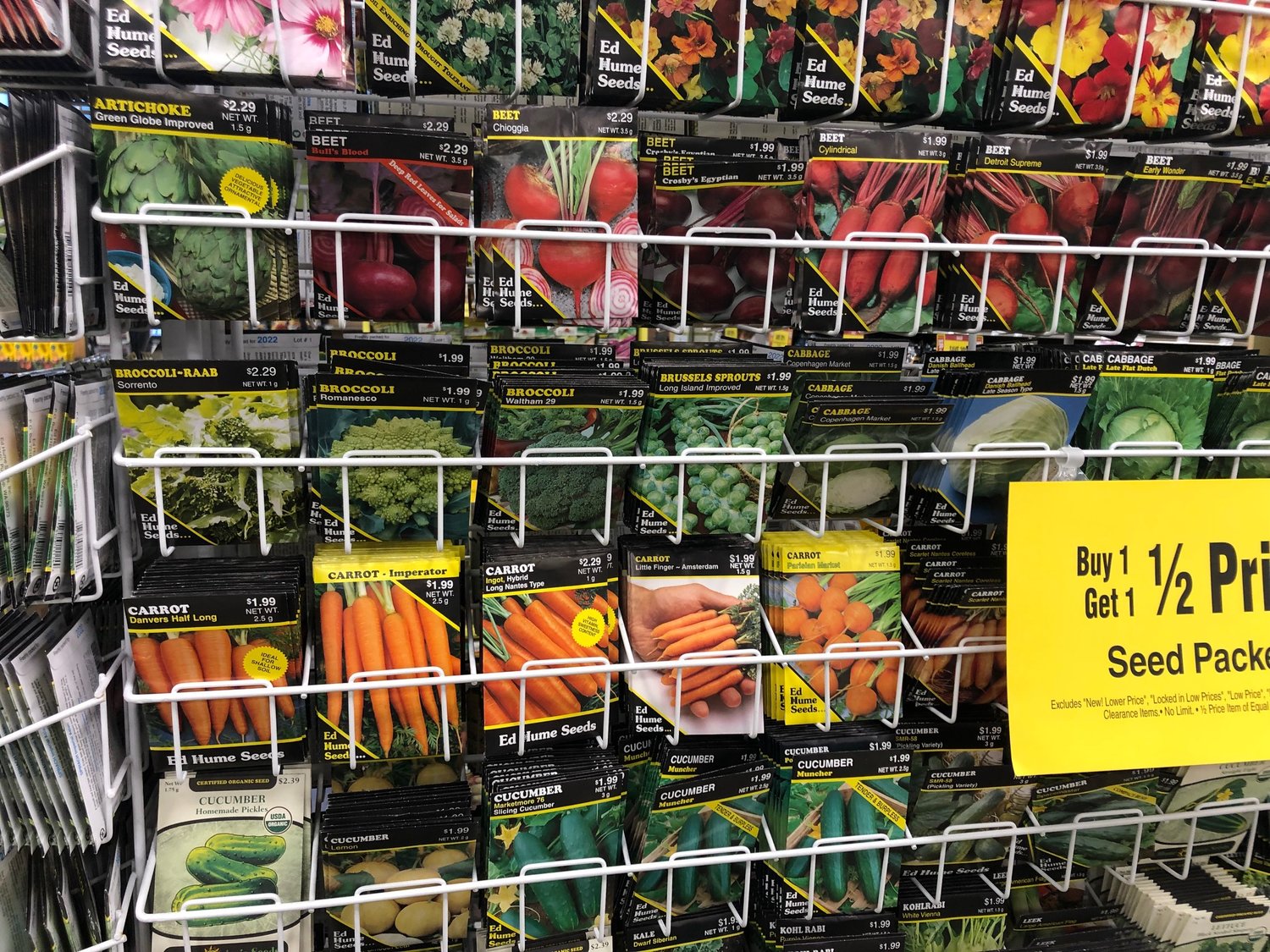 Several brands of vegetable seeds are on sale at Fred Meyer in Lacey and can be purchased using SNAP.