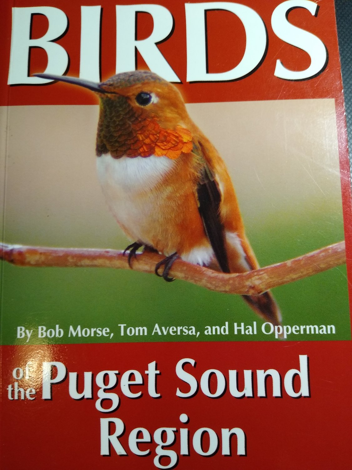 This image is of the cover of a years-old edition of "Birds of the Puget Sound Region."