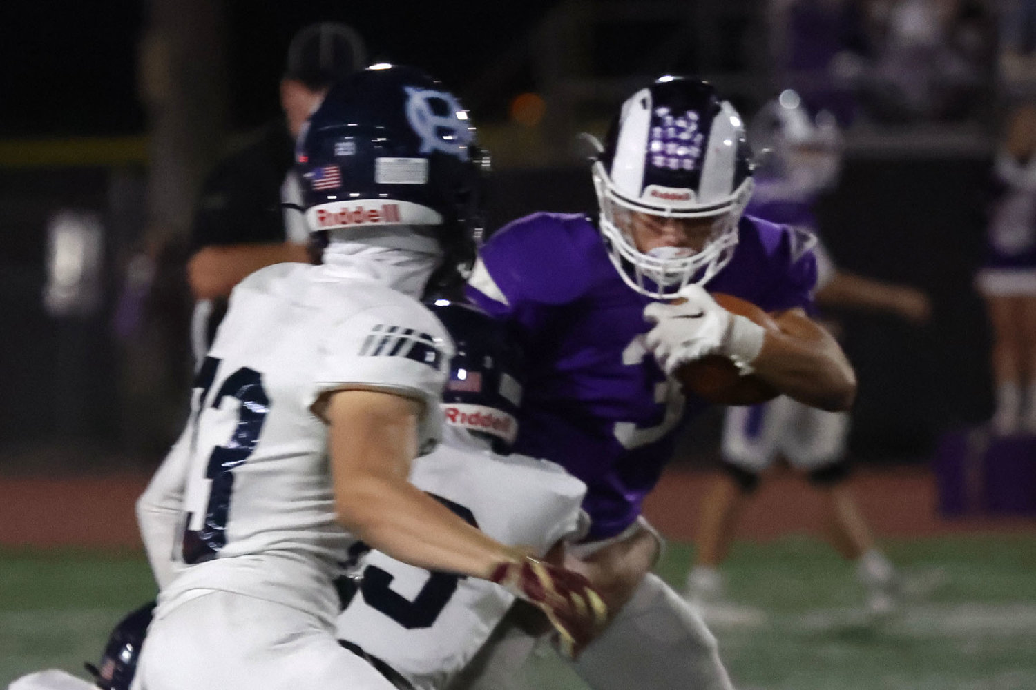 NTHS's #3 Ray Parker shaking off  Gig Harbor's #13 Ryland Heckman.