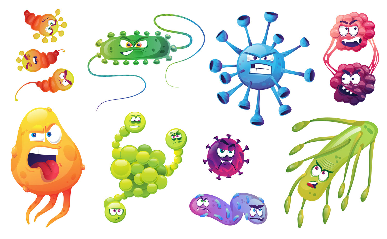 You might want to think of infections as angry bacteria, microbes and germs, just looking for the right conditions to bite.